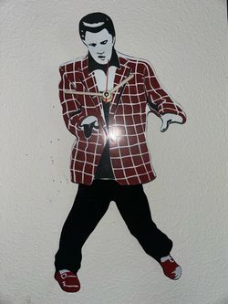 1990’s Delitone - Novelty Elivis Presley Dancing Wall Clock