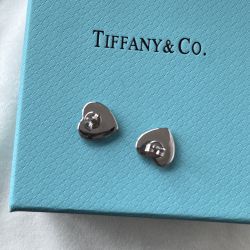 Tiffany Earrings Heart Shaped Sterling Silver 925 Earrings 