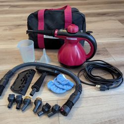 Scunci Steam Cleaner With Accessories And Carrying Case