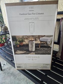 Outdoor Gas Fire Column New In Box 
