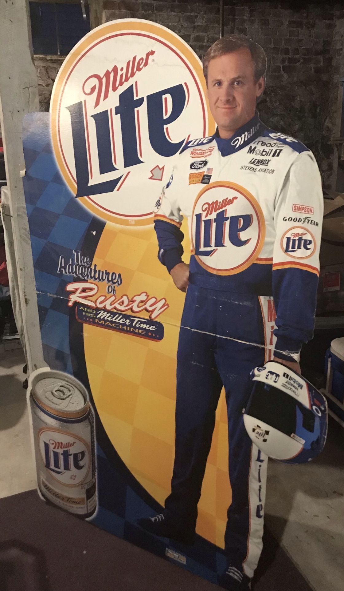 NASCAR Rusty Wallace Miller Lite Life size Cutout