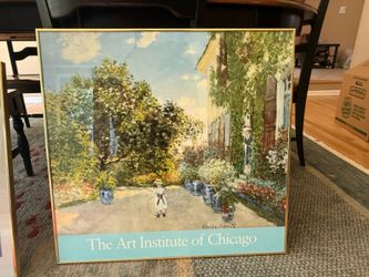 Framed Monet Art Institute of Chicago Poster