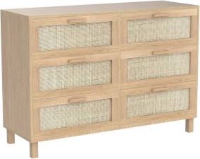 6 drawers storage bedroom dresser