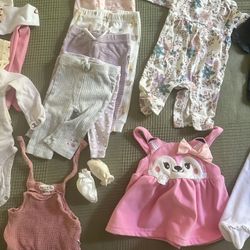 Baby Girl Clothes, 1-3 Months 