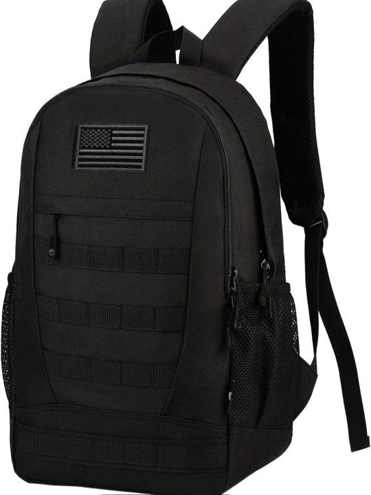 ArcEnCiel 35L Motorcycle Backpack Tactical Military Bag Army Assault Pack Rucksacks with Patch - Rain Cover Included
