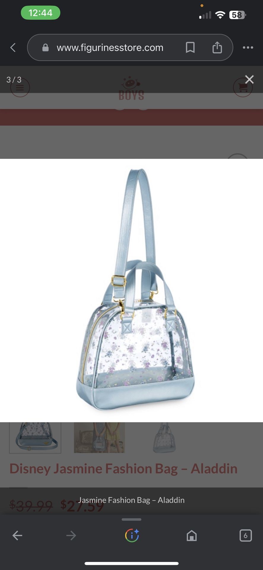 Jasmine Clear Purse