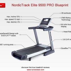 nordictrack elite 9500 pro treadmill