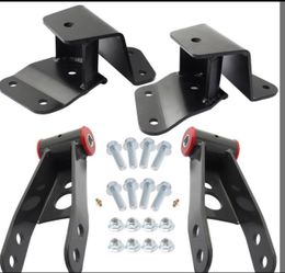 4" Drop Shackles and Hangers Kit for 1(contact info removed) Chevy GMC C1500 2WD Lowering