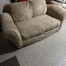 Crate And Barrel Sofa & Love Seat Set