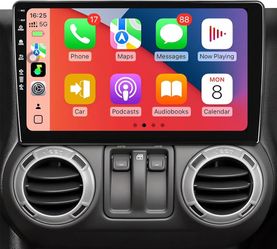 10" Android 13 Car Stereo for Jeep Wrangler JK 2007-2018 & Dodge Ram 1500/2(contact info removed)-2012, CarPlay