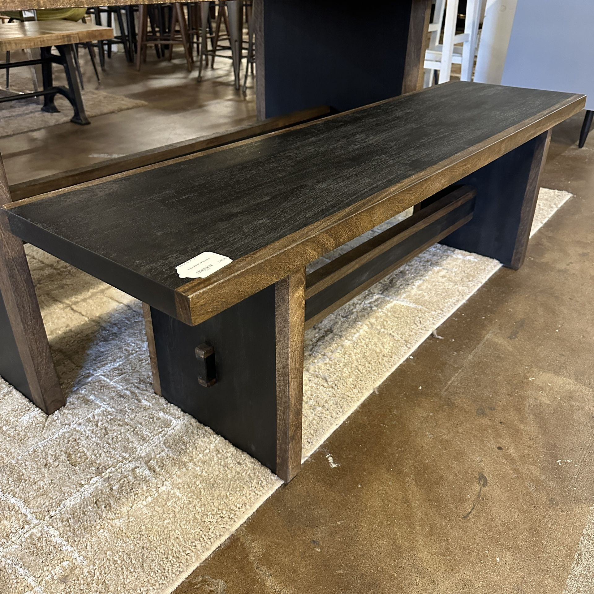 Retro Walnut Dining Bench