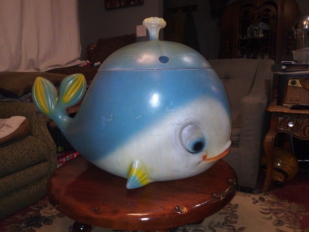 Antique Whale Toy Box
