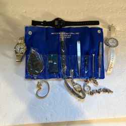 Watch Repair Kit Plus Misc Watch Parts