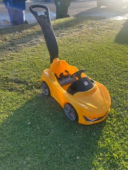 Kids push car