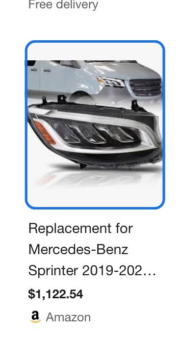 W#932 Applicable to 18-21 Mercedes-Benz Sprinter headlight assembly Sprinter modified high-end LED daytime running lights and turn signals