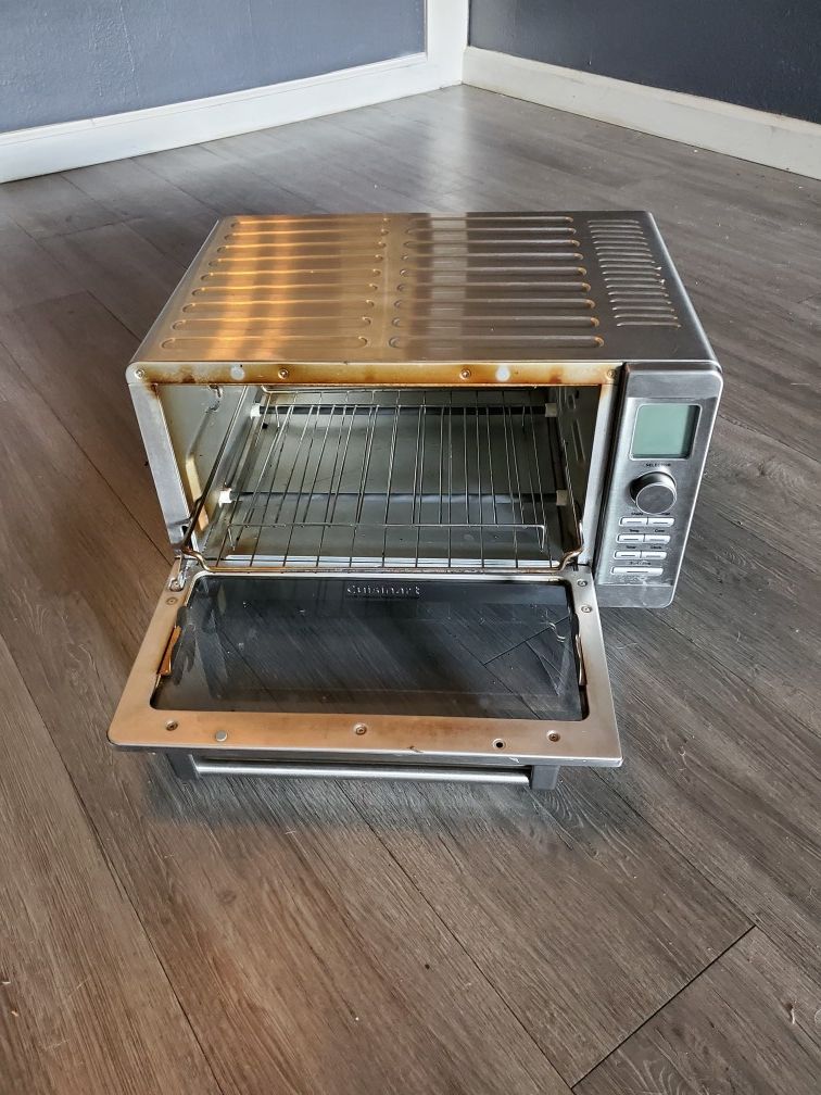Deluxe 1800 W 6-Slice Stainless Steel Toaster Oven with LCD Display