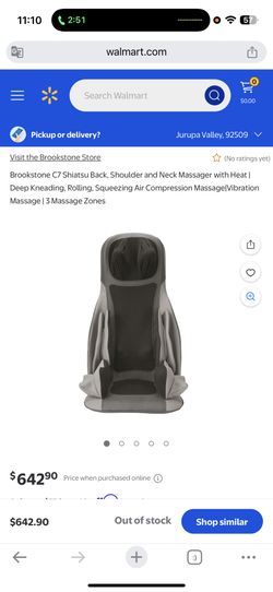 Brookstone C7 Shiatsu Back, Shoulder & Neck Massager with Heat – $100 (Retail: $640)