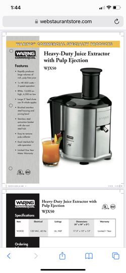 Waring Commercial Pulp Eject Juice Extractor