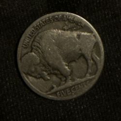 Búfalo 5  Cent Coin No Date 