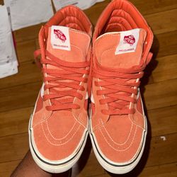 burnt Orange Sk8- High Vans Size 10