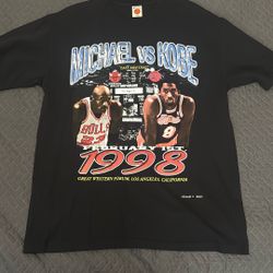 Vintage McDowells MJ Vs Kobe T Shirt 