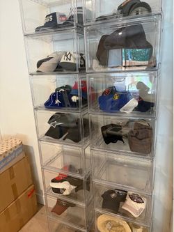 Plastic hat storage