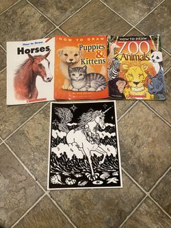 How To Draw Books and Colorable Fuzzy Folder