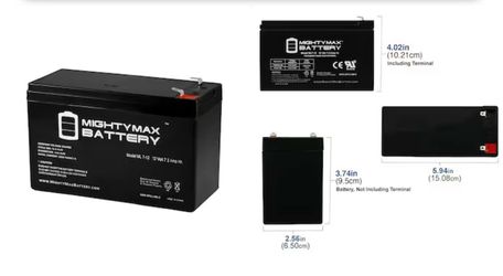Mighty Max Battery ML7-12 - 12V 7.2AH RITAR RT1270 HAZEc Replacement Rechargeable Sealed lead acid 1270 Backup power Batteries
