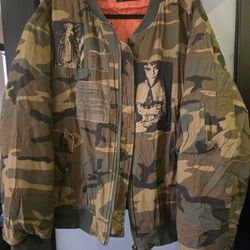 RAF SIMMONS ARCHIVE RIOT BOMBER JACKET 