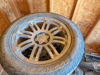 Ford 6 lug wheels and tires.