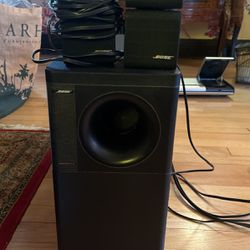 Bose Acoustimass 9 Subwoofer Sub and 2 speakers (all with cords)