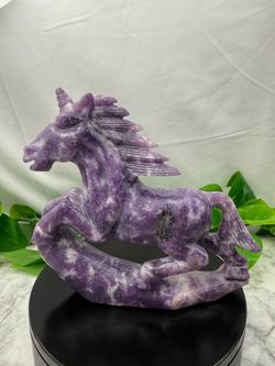 Rare Crystal Lepidolite Unicorn