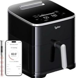 Typhur Sync 8 Qt Ai Smart Air Fryer With Built In Wireless Meat Thermometer, 9 In 1 Xl Non Toxic Ceramic Airfryer  $198 MSRP