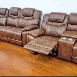 COMFY NEW RECLINING SOFA AND LOVESEAT SET ON SALE ONLY $1199. IN STOCK SAME DAY DELIVERY 🚚 EASY FINANCING 