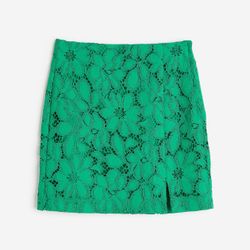 Green Lace Floral Skirt From H&M