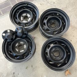 Chevy S10 Black Steelies 15x7