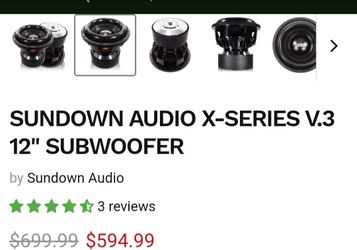 3-Sundown  AUDIO speakers