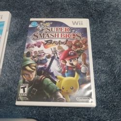 2 Nintendo Wii Games Super Smashbros And Super Paper Mario And A Hand Game Lot Of Games In It All For $20.00 Dollar 