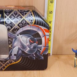 Large Empty Pokémon Tin With Figure