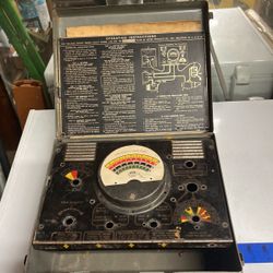 Antique Low-Voltage Tester Metal Box Would Make Great Ammo Can Or Possibly Just For Decoration