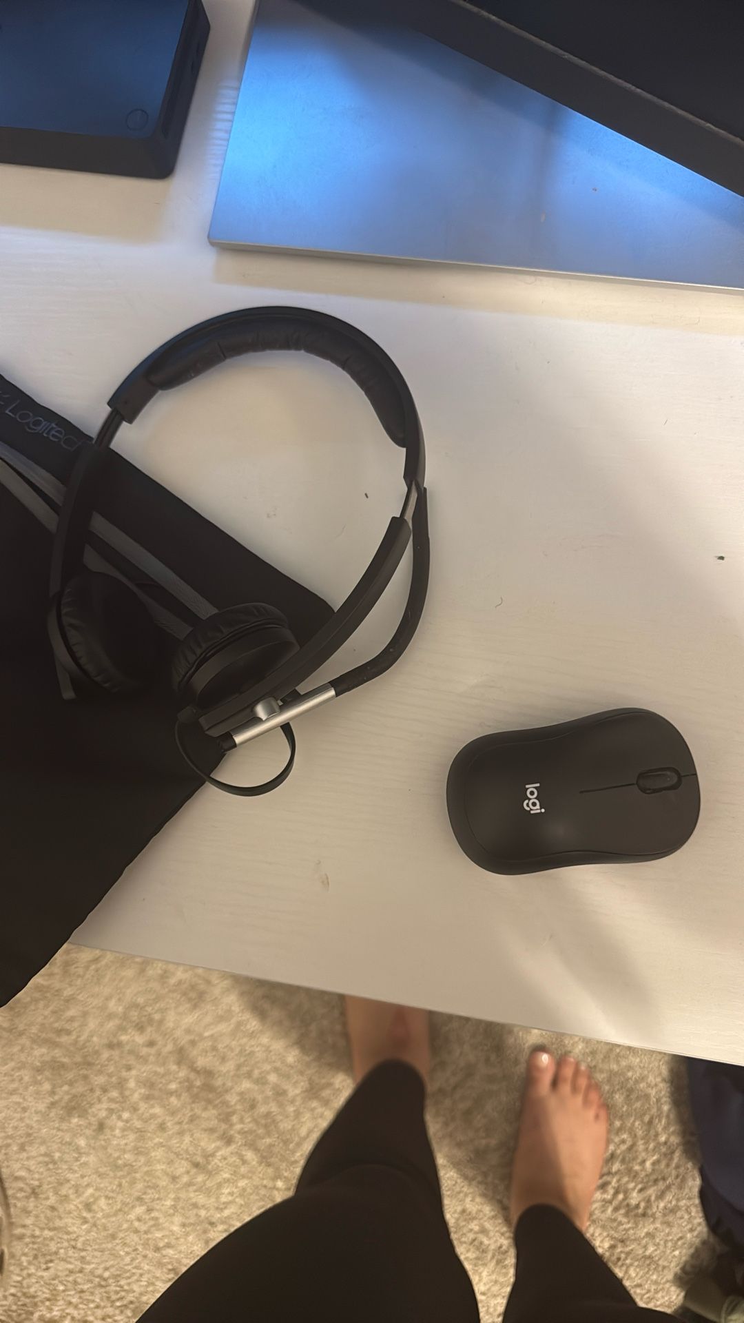 LOGITECH headset and wireless mouse