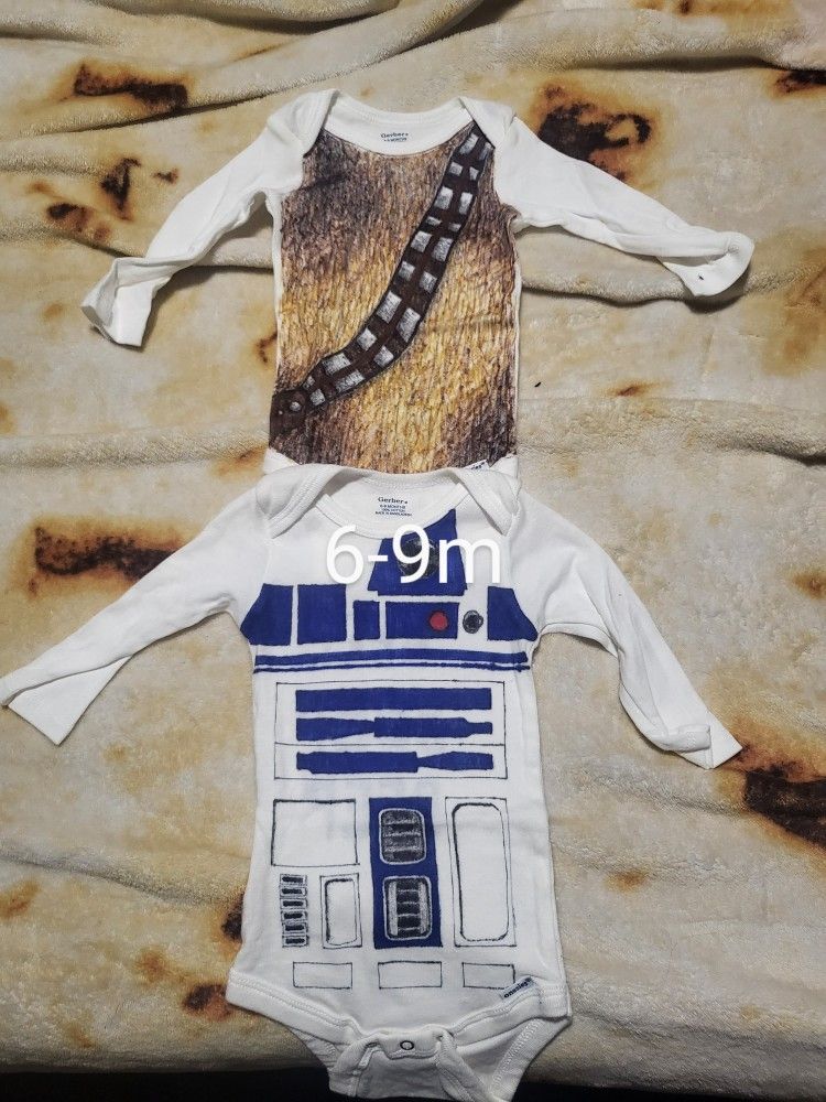 Hand Drawn Star Wars Onesies