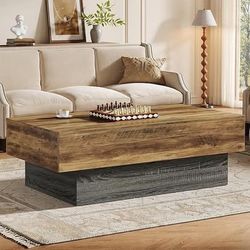 55” Rustic Wood Coffee Table