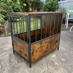 Wooden Dog Crate/ Side Table