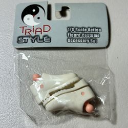 1/6 Scale Modern Era Civilian Female Doll Shoes/boots White Triad Toys 