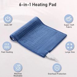MaxKare MicroPlush Heating Pad Model PM02 Blue Auto Shut-off.