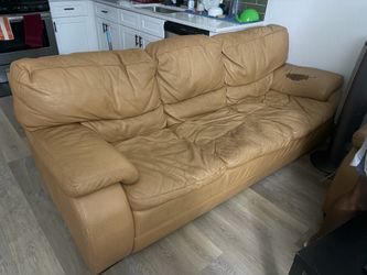 Tan Used Sofa Set