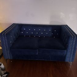3pcs Blue Sofa Set