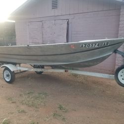 14  Foot Aluminum boat 