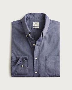 J.Crew Stretch Secret Wash Organic Cotton Long Sleeve Casual Shirt Size L